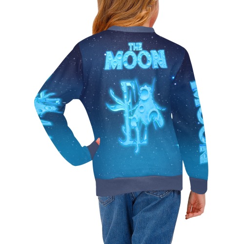 Moon Collectable Fly Girls' All Over Print Crew Neck Sweater (Model H49)