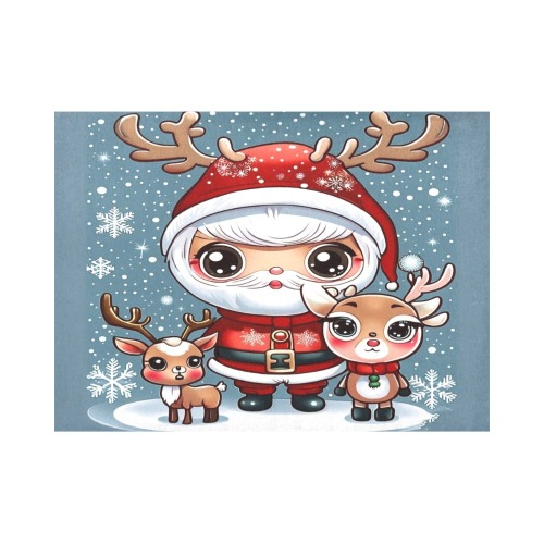 Santa and Reindeer 2 Placemat 14’’ x 19’’ (Set of 2)