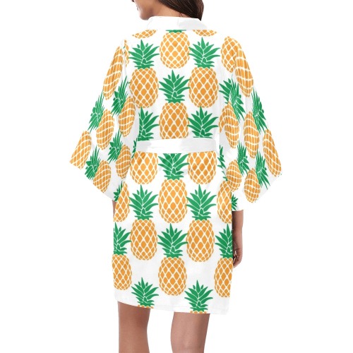 Pineapples Kimono Robe