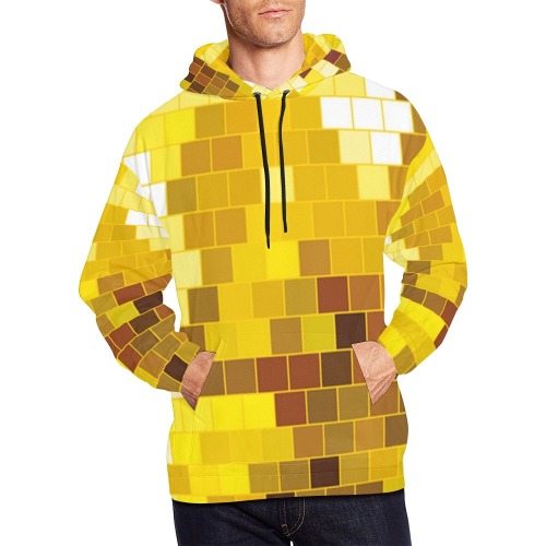 DISCO BALL 2 All Over Print Hoodie for Men (USA Size) (Model H13)
