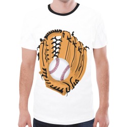 Baseball and Glove New All Over Print T-shirt for Men (Model T45)