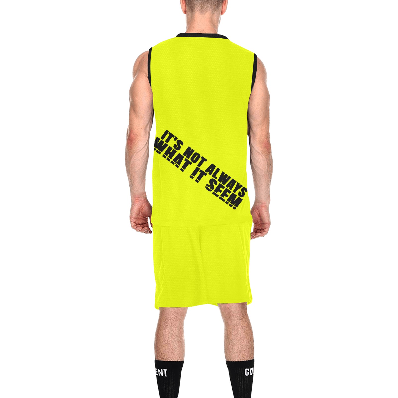Designs only-its not always what it seem copy All Over Print Basketball Uniform