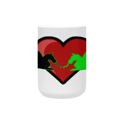 Silhouette Dragon Love Custom Ceramic Mug (15OZ)