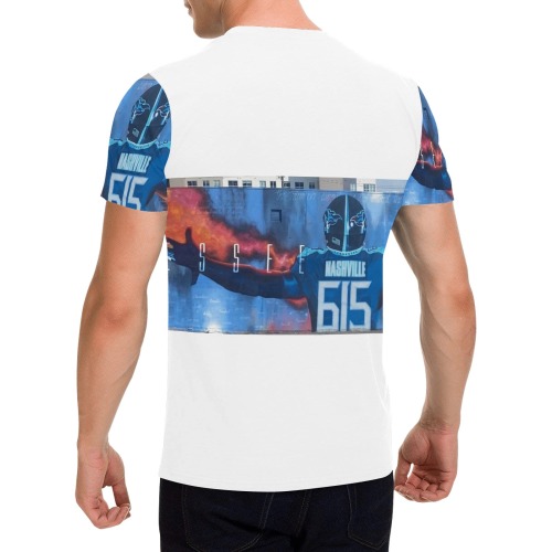 Tn Tough Mens Shirt white Men's All Over Print T-Shirt with Chest Pocket (Model T56)