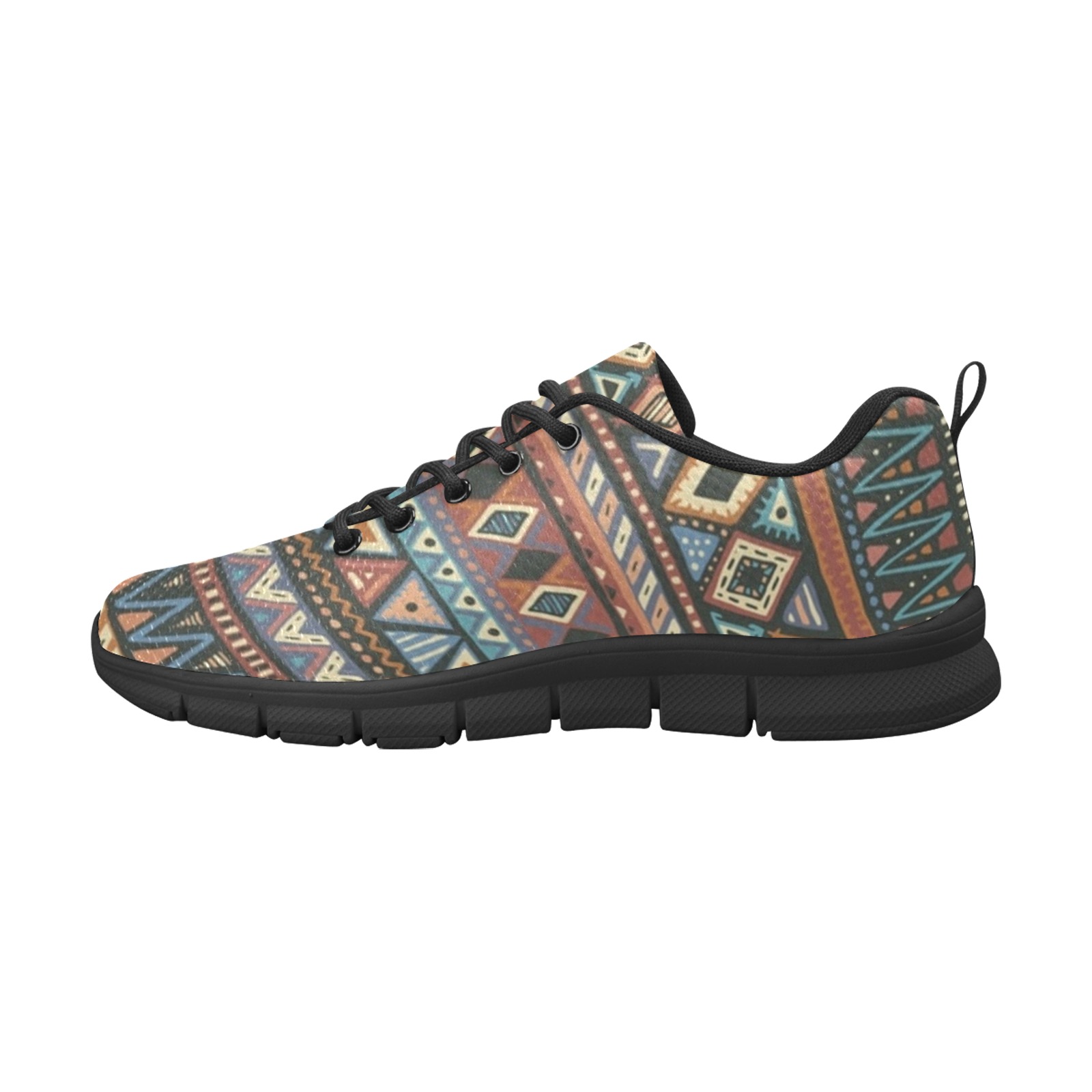 Ethnic Tribal Pattern Women's Breathable Running Shoes (Model 055)