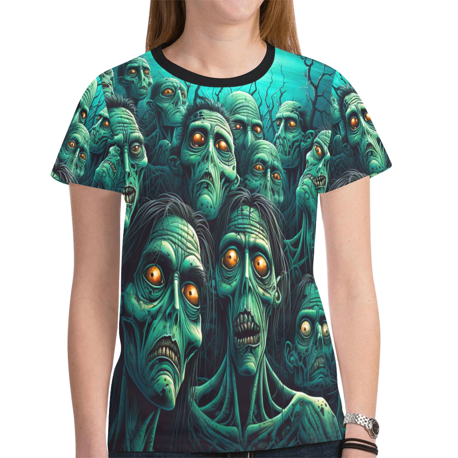 Night Of The Living Dead New All Over Print T-shirt for Women (Model T45)