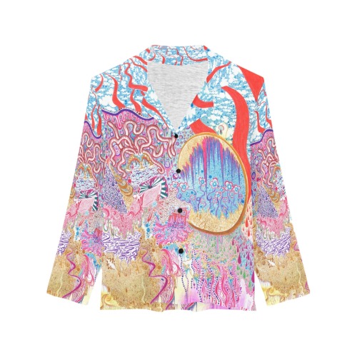 Drop Love Not Bombs shirt Women's Long Sleeve Pajama Shirt