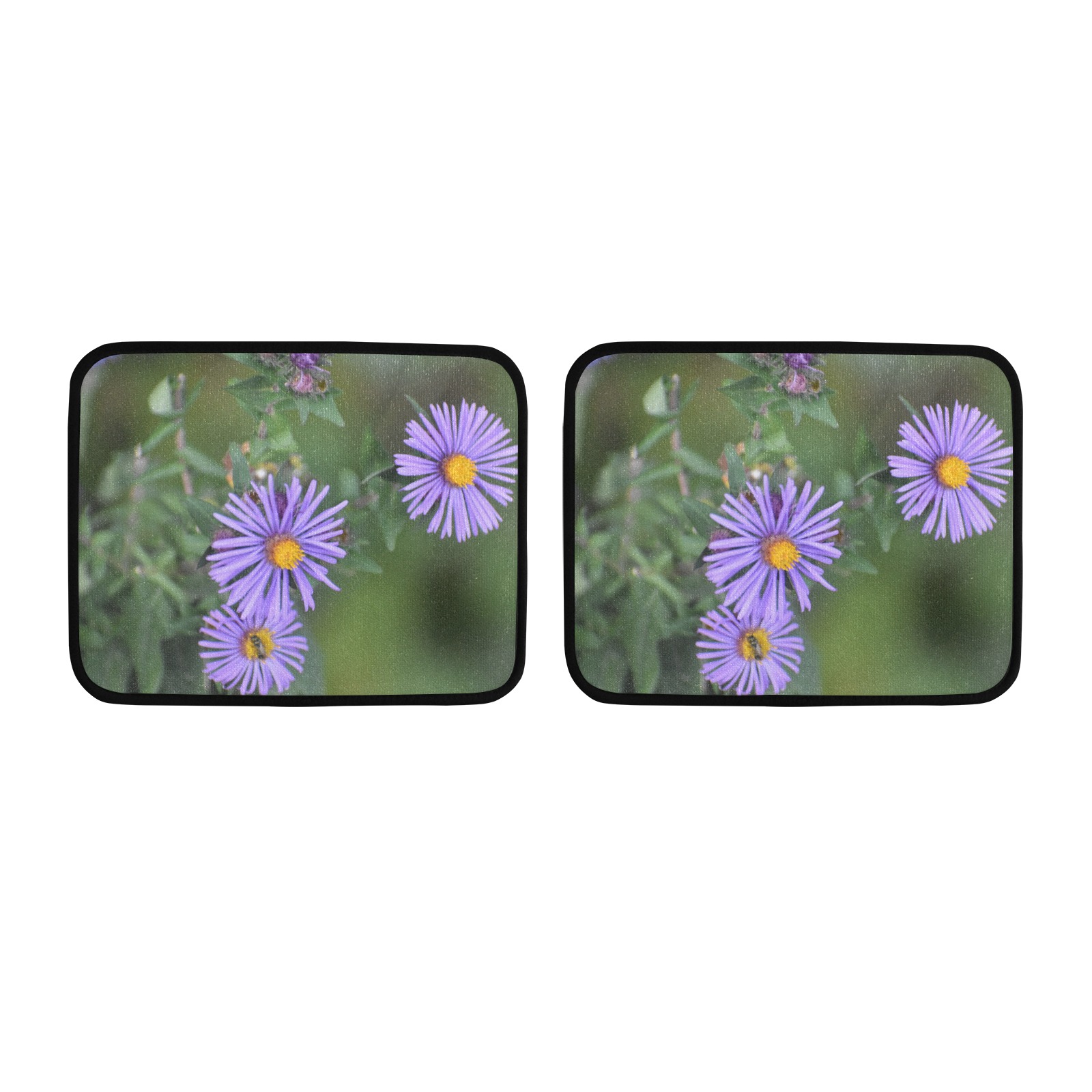 purpleflowers Back Car Floor Mat (2pcs)