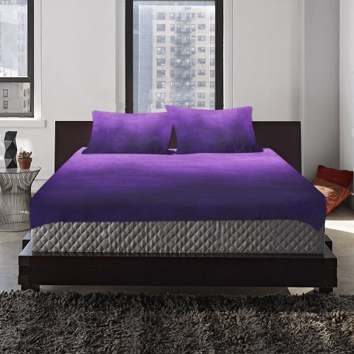 Purple Ombre 3-Piece Bedding Set