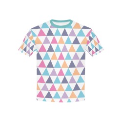 Sweet Spring Pastel - Geometric Triangles - Kids Kids' All Over Print T-shirt (USA Size) (Model T40)