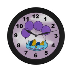 Ferald's Pillow Balloons Circular Plastic Wall clock