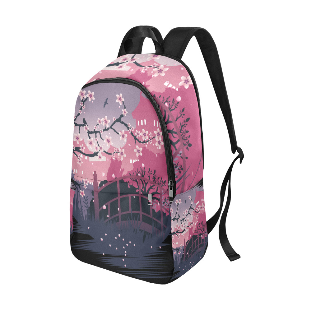 Dark Blossom Fabric Backpack for Adult (Model 1659)