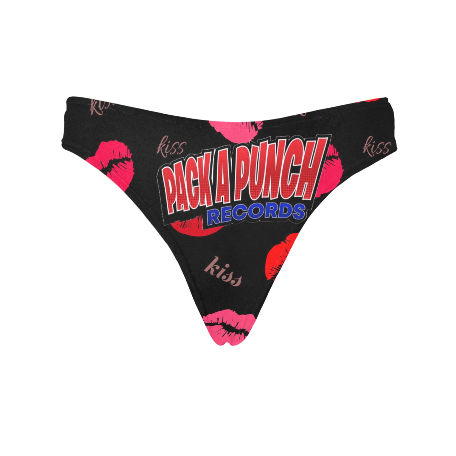 PACK a PUNCH KISS Women's All Over Print Thongs (Model L30)