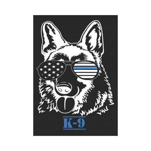 K-9 Blue Lives Matter Garden Flag 28''x40'' （Without Flagpole）