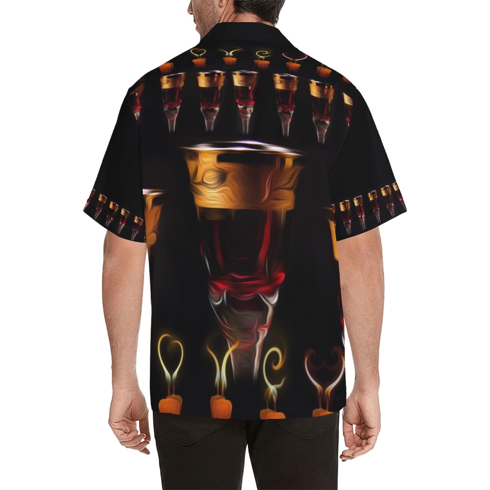 Gothic Wine Candles Ritual Hawaiian Shirt (Model T58)