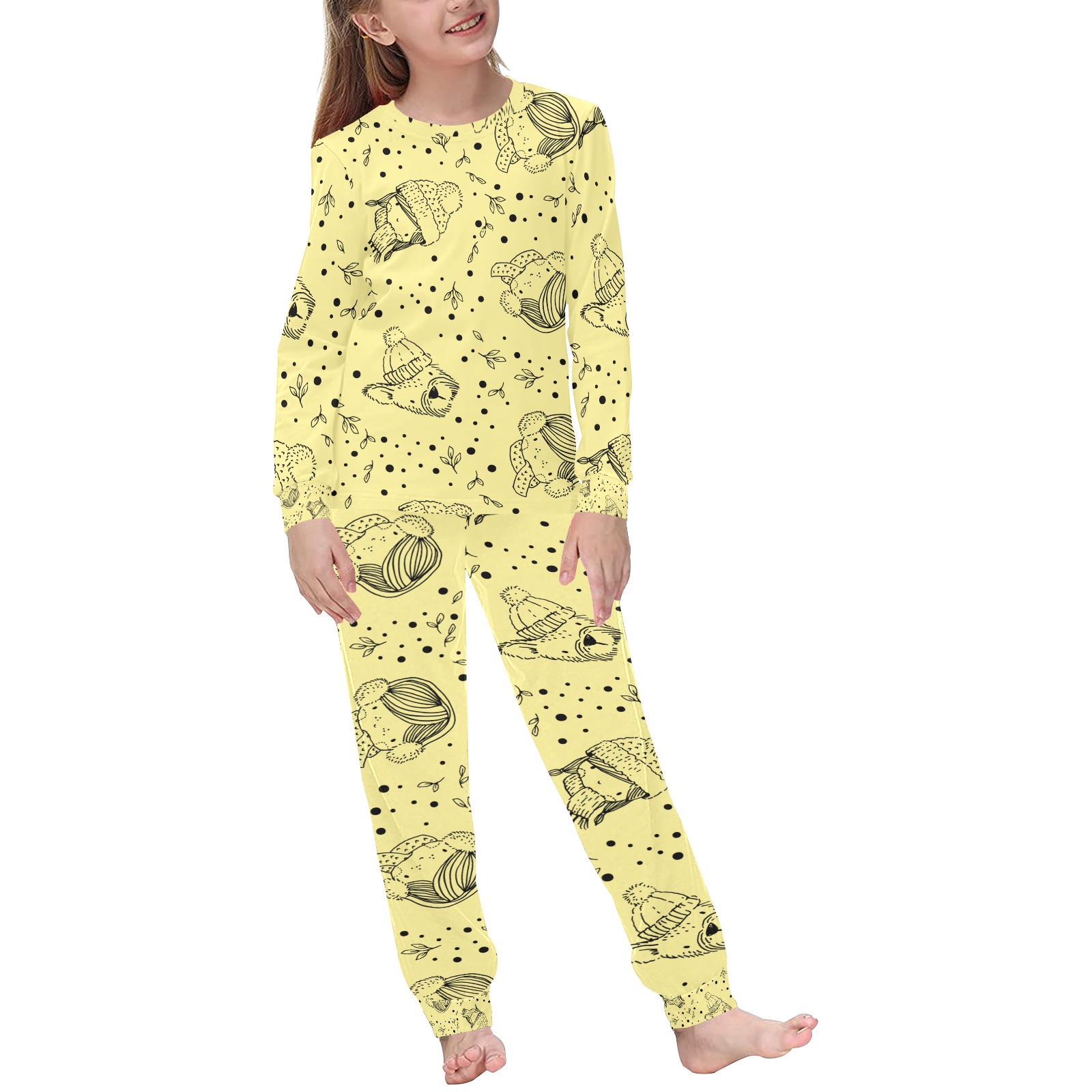 Winter Friends Kids' All Over Print Pajama Set