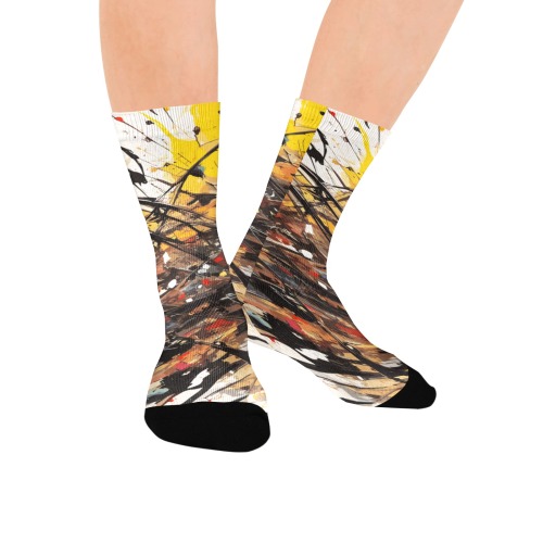 Colofrul shapeless abstract contemporary art Custom Socks for Women