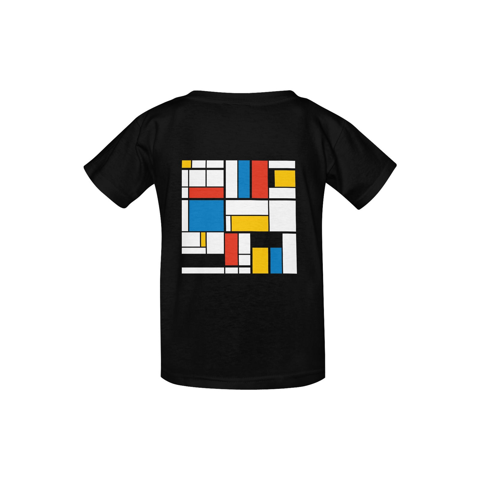 Mondrian De Stijl Modern Kid's  Classic T-shirt (Model T22)