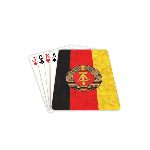 East Germany DDR by Nico Bielow Playing Cards 2.5"x3.5"