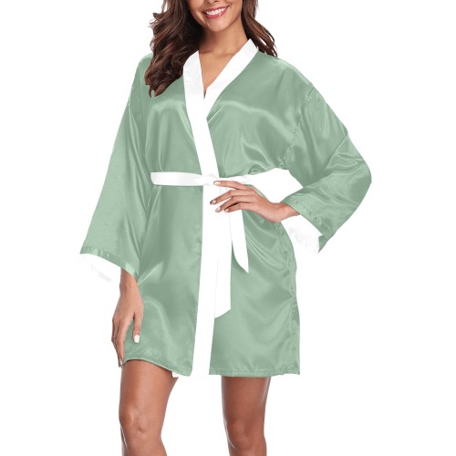 Basil Long Sleeve Kimono Robe