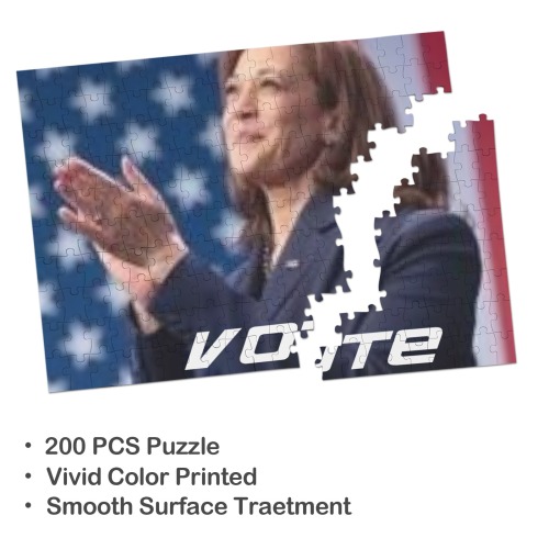 Kamala Harris puzzle 200-Piece Wooden Jigsaw Puzzles (Horizontal)