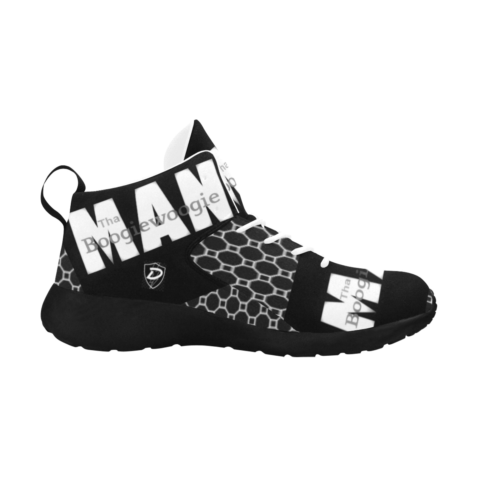 Dionio Clothing - Tha Boogiewoogie Man Sneakers (Black & White) Men's Chukka Training Shoes (Model 57502)