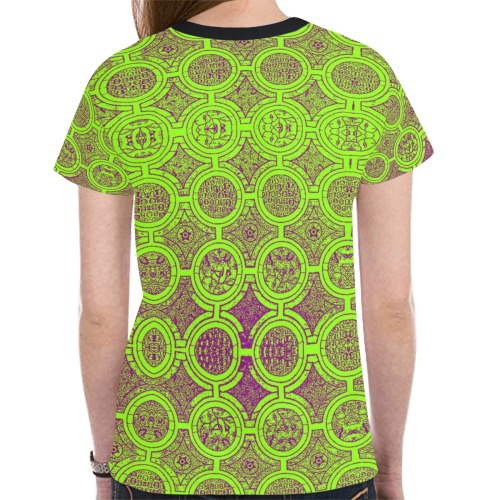 AFRICAN PRINT PATTERN 2 New All Over Print T-shirt for Women (Model T45)