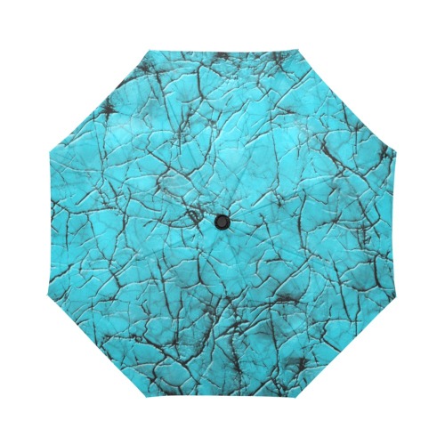 Cyan Cracks Auto-Foldable Umbrella (Model U04)