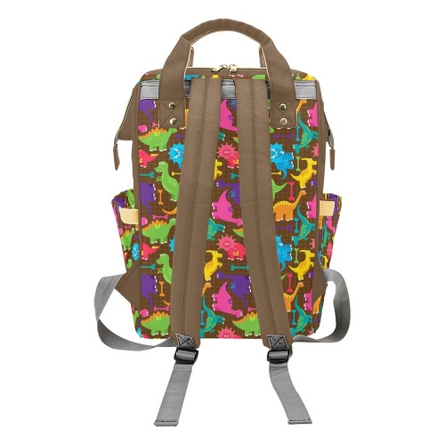 Dinosaur Multifunctional Diaper Backpack Multi-Function Diaper Backpack/Diaper Bag (Model 1688)