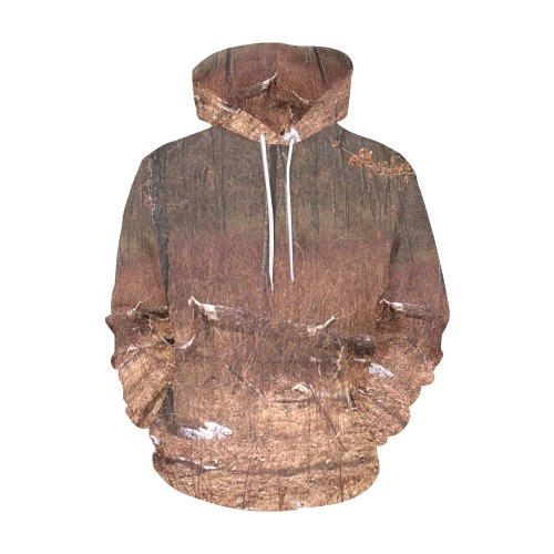 Falling tree in the woods All Over Print Hoodie for Men (USA Size) (Model H13)