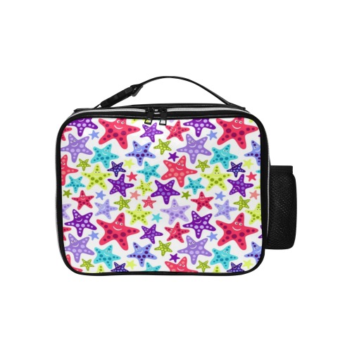 Funny Stars PU Leather Lunch Bag (Model 1723)