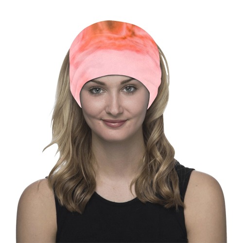 Pink marbled space 01 Multifunctional Headwear