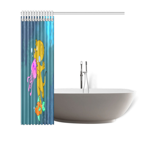 Ferald's Swim Shower Curtain 69"x70"