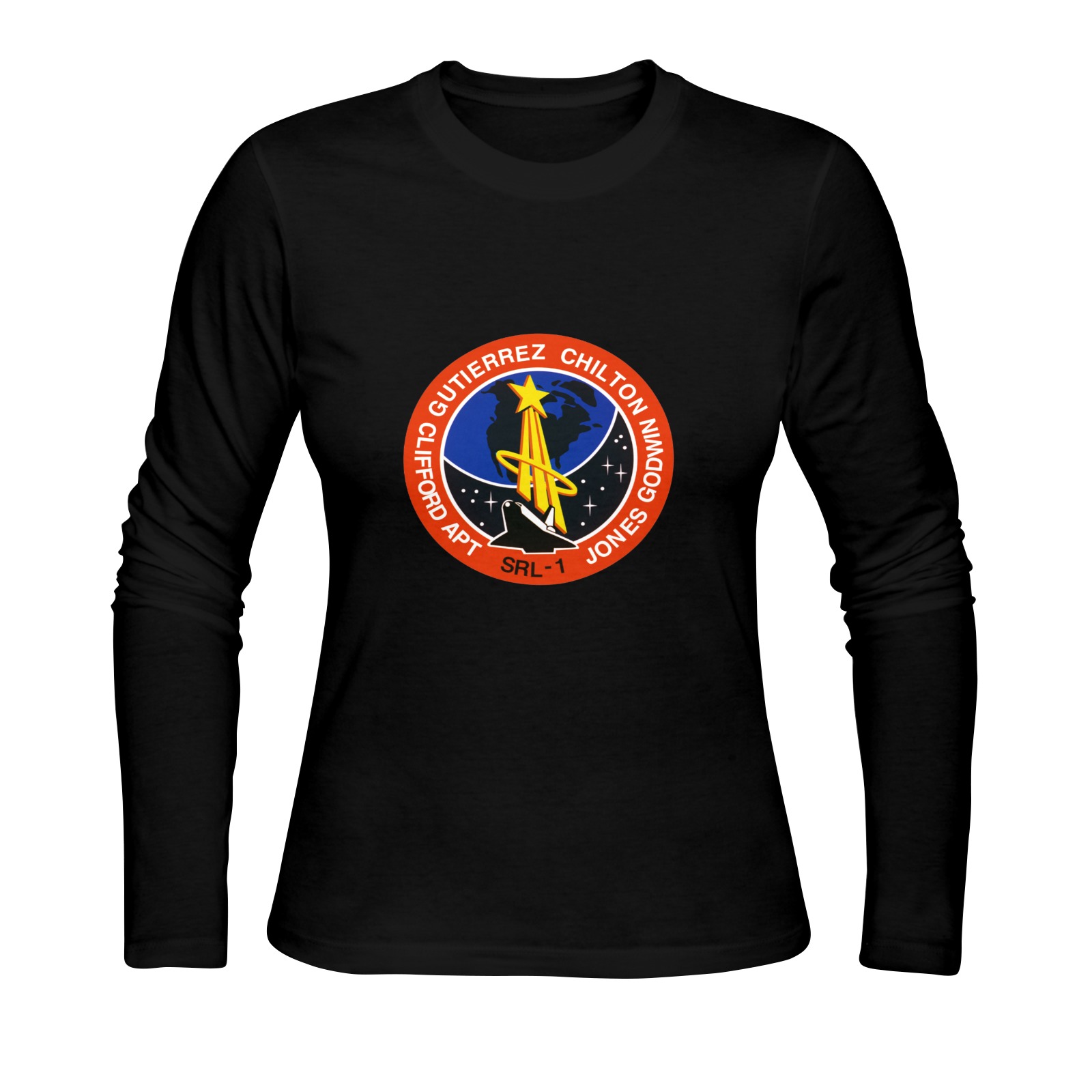 STS-59 PATCH Sunny Women's T-shirt (long-sleeve) (Model T07)