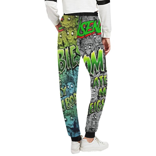 zombies ate my pants Unisex All Over Print Sweatpants (Model L11)