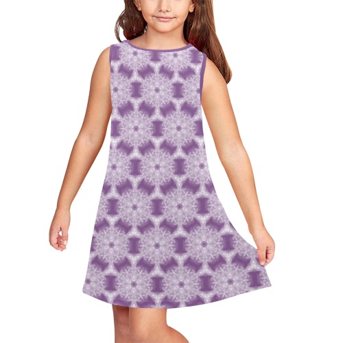 Ô Fractal Snowflake Pattern on Lilac