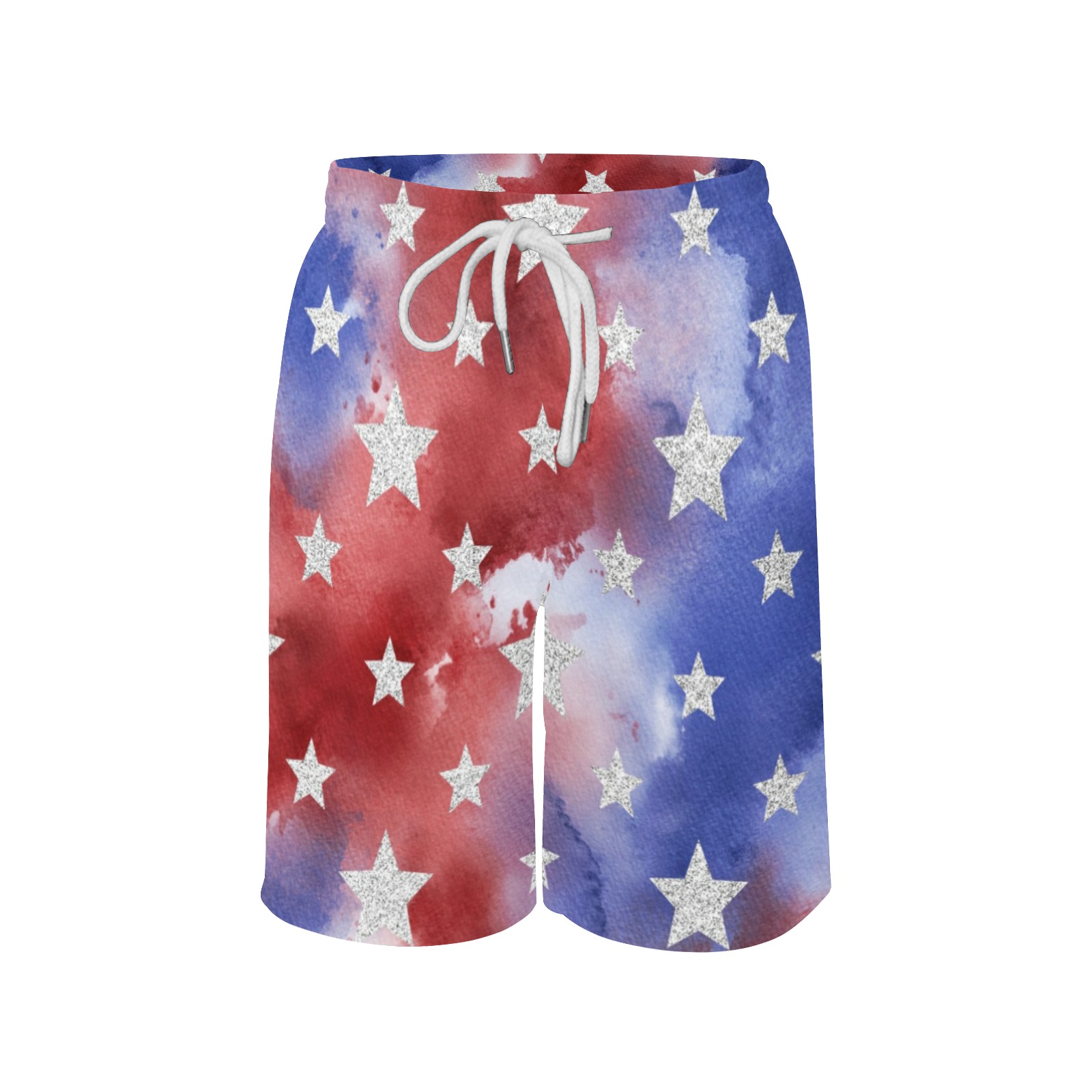4th of july stars 1 Boys' Casual Beach Shorts (Model L52)