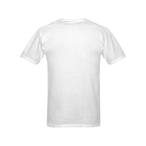 Bull Wht Men's T-Shirt in USA Size (Front Printing Only)