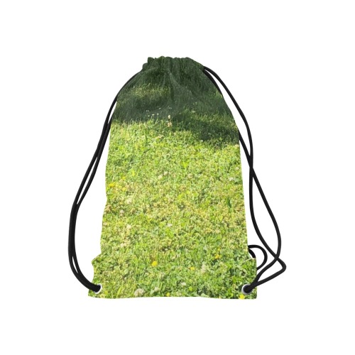 Fresh Grreeen Grass Collection Small Drawstring Bag Model 1604 (Twin Sides) 11"(W) * 17.7"(H)