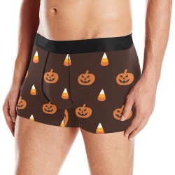 Pumpkins and Candy Corn Men's Boxer Briefs with Merged Design (Model  L10)