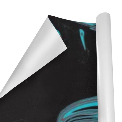 Dark Wave of Colors Gift Wrapping Paper 58"x 23" (3 Rolls)