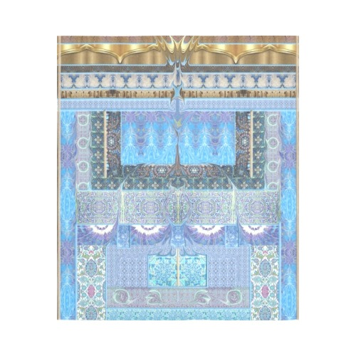 mosaic Cotton Linen Wall Tapestry 51"x 60"
