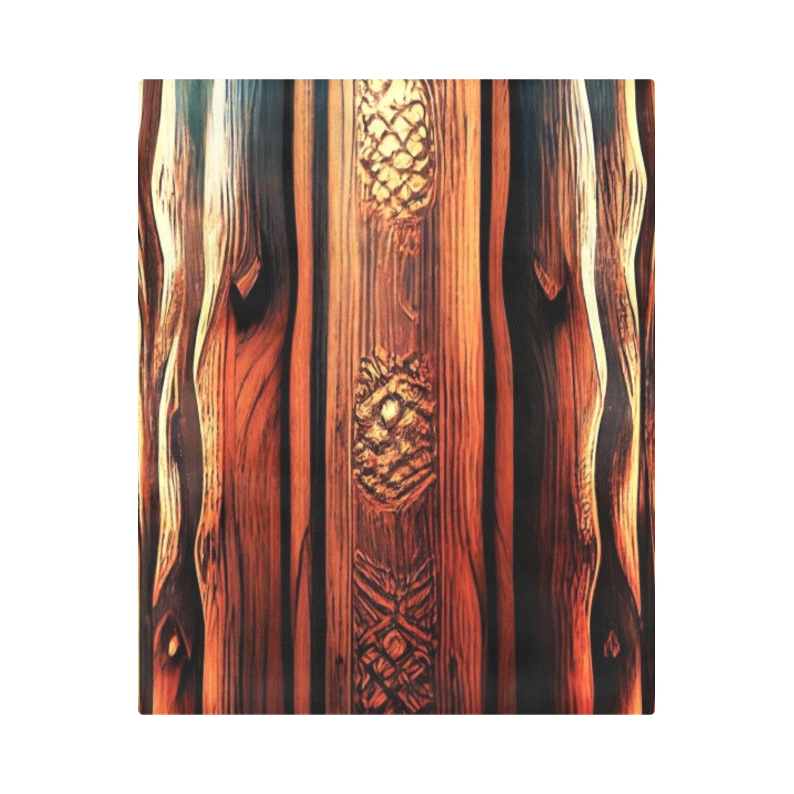 Aztec pattern on wood Duvet Cover 86"x70" ( All-over-print)