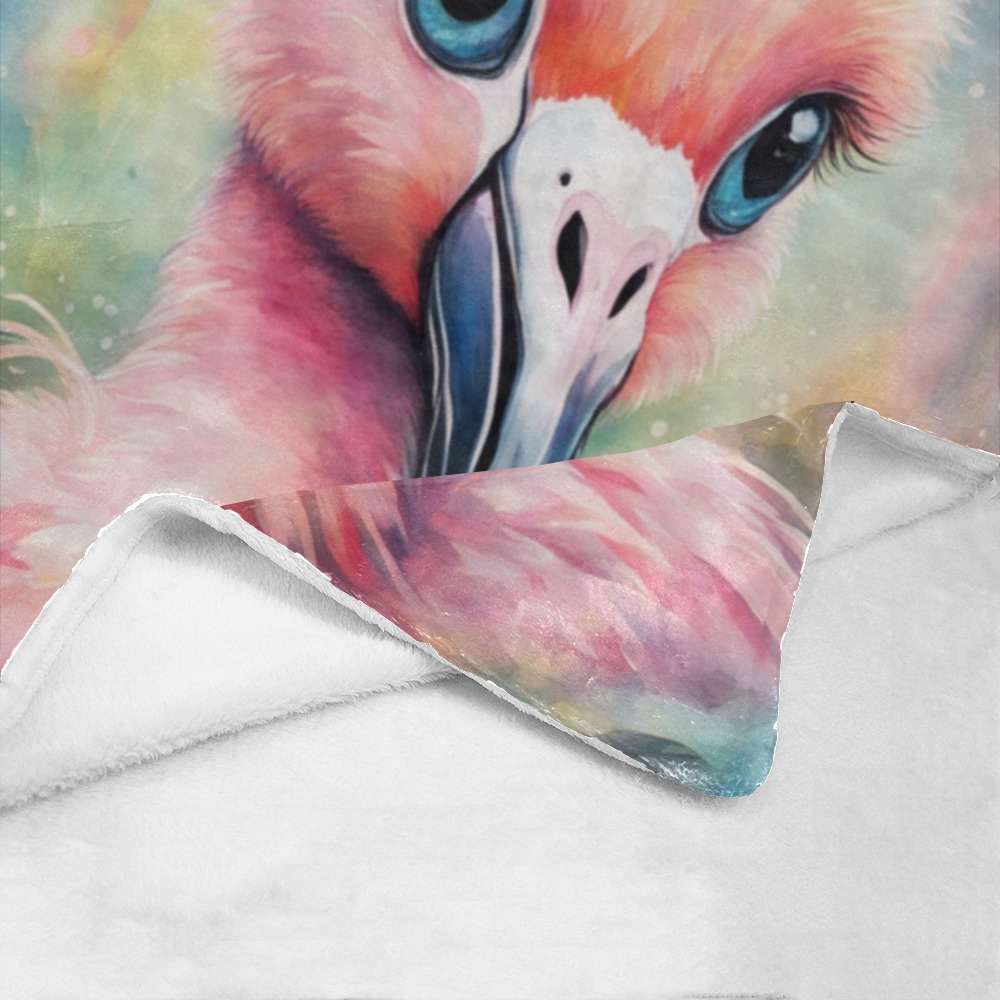 Rainbow Birds Flamingo 3 Ultra-Soft Micro Fleece Blanket 30''x40''