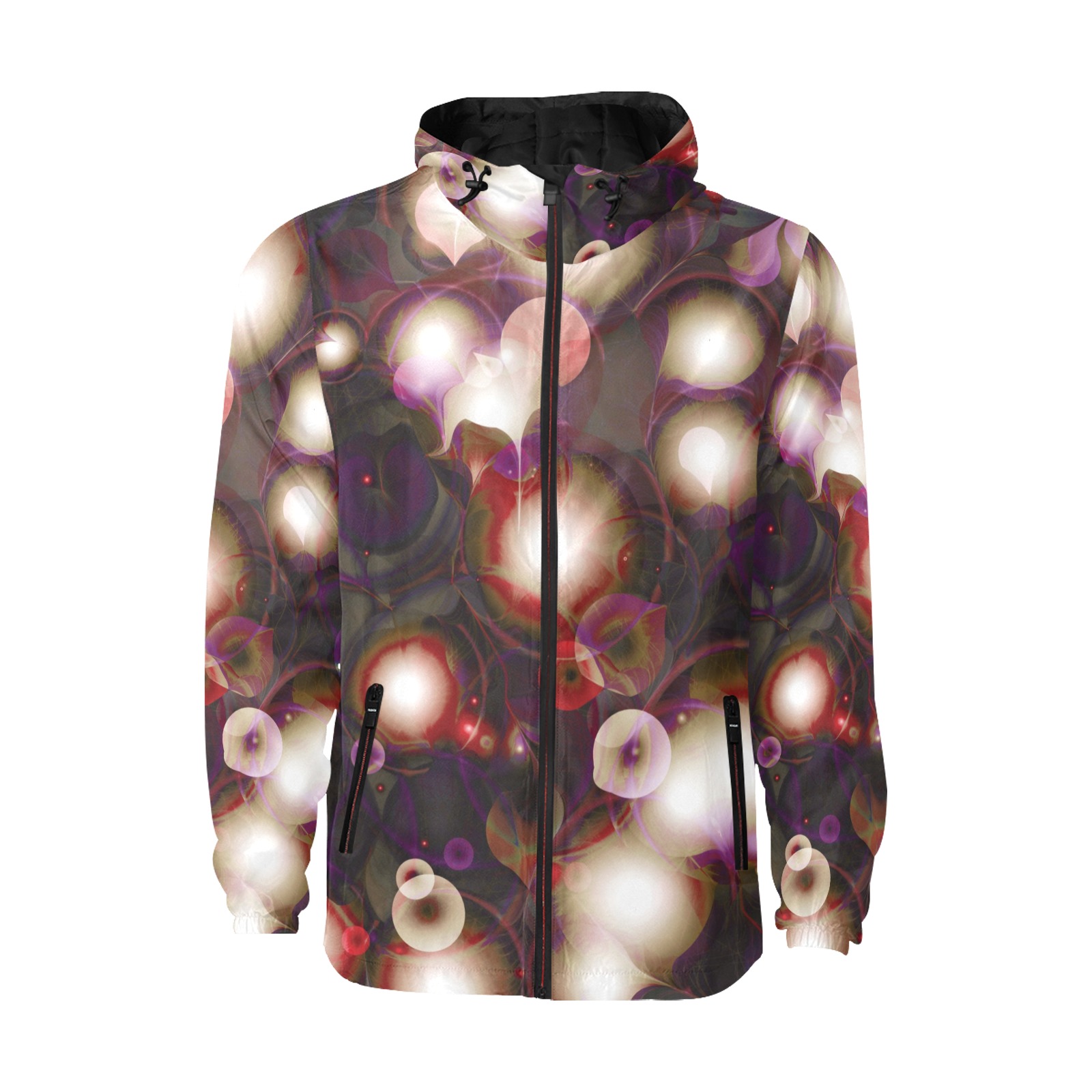 melting bubbles7 All Over Print Quilted Windbreaker for Men (Model H35)