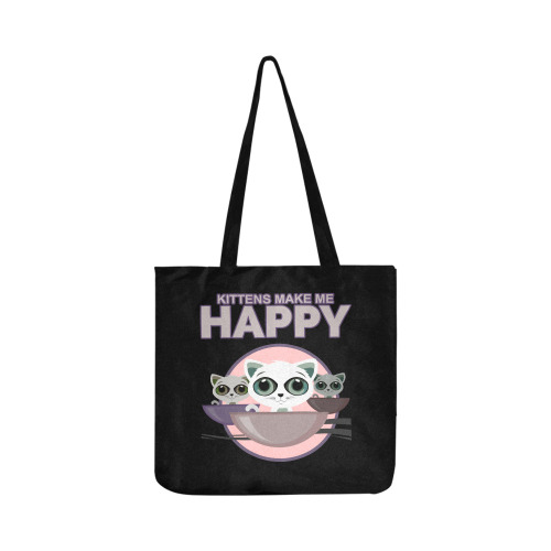 Kittens Make Me Happy Reusable Shopping Bag Model 1660 (Two sides)