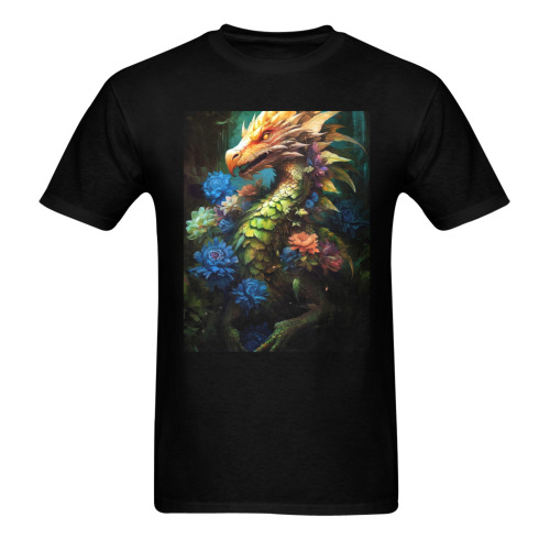 Dragon world tshirt Men's T-shirt in USA Size (Front Printing Only) (Model T02)