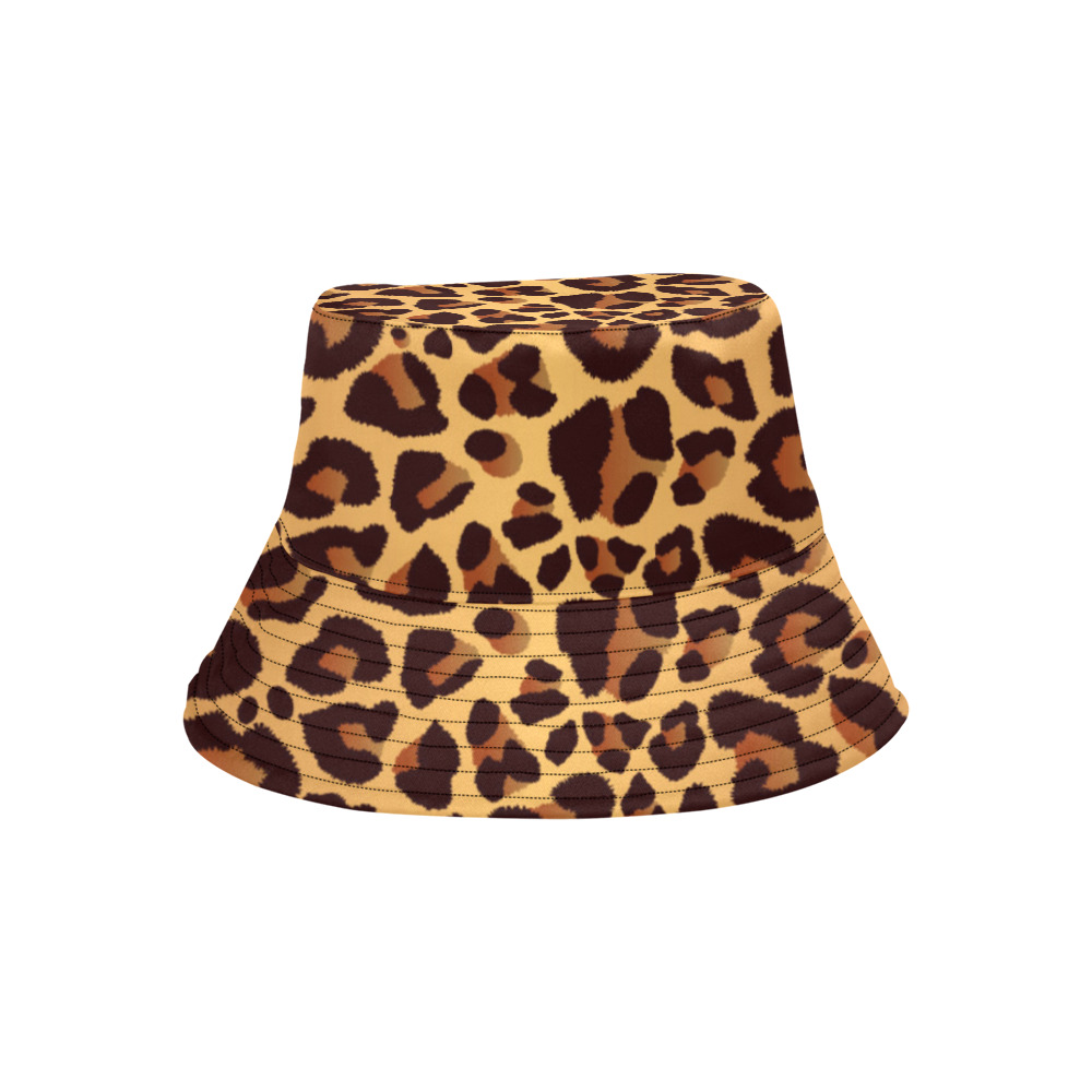 Leopard style All Over Print Bucket Hat