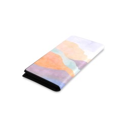 Modern landscape colorful mountains_23A Women's Leather Wallet (Model 1611)