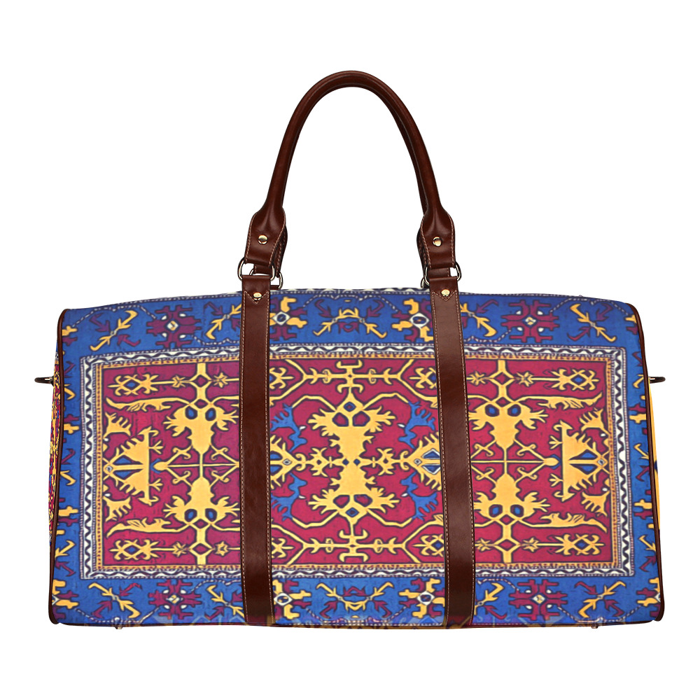 Armenian Traditional Art Waterproof Travel Bag/Small (Model 1639)